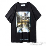 2018SS オフホワイト Tシャツ メンズ 半袖Tシャツ OFF-WHITE 大人気 男女兼用 コットン クルー...