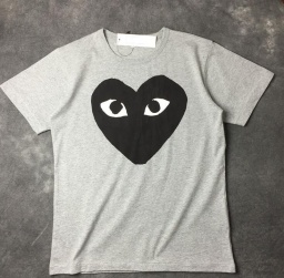 シンプルなデザインCOMME des GARCONS コムデギャルソン グレー半袖Tシャツ_品質保証