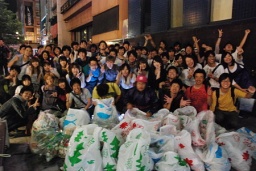 オールナイトごみひろい in なんば