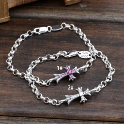 【激安】2016 CHROME HEARTS クロムハーツ シルバー925 ブレスレット 2色可選