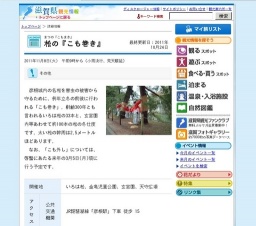 松の『こも巻き』