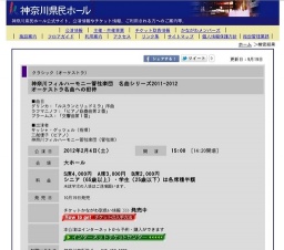 神奈川フィルハーモニー管弦楽団 名曲シリーズ2011-2012オーケストラ名曲への招待