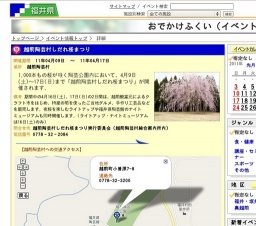 越前陶芸村しだれ桜まつり