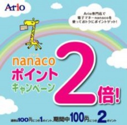１２月２８日（日）・２９日（月）はダブルハッピーデー 「nanacoポイントが2倍♪」
