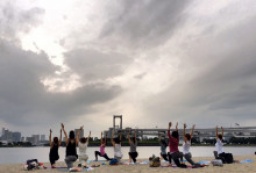 ◆サンセットビーチヨガ＠お台場ビーチvol6◆