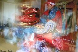 新年を祝う 黒戸の獅子舞