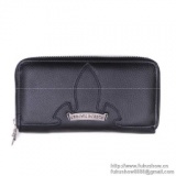超激得大人気CHROME HEARTS クロムハーツ 財布 長財布 レザー 本革 小銭入れあり ファスナー 男...