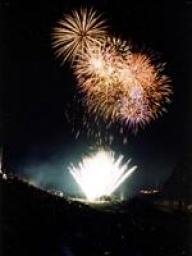「さかほぎ祭り2010」爆裂大花火