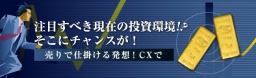 「注目すべき現在の投資環境!?そこにチャンスが!」~売りで仕掛ける発想!CXで~