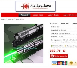 Pointeur Laser Vert 10000mW