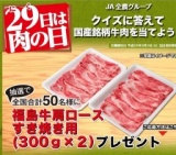 JA全農・毎月29日は肉の日