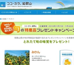 和歌山の旬の特産品プレゼント