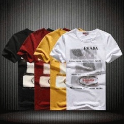 春夏 PRADA プラダ 半袖Tシャツ Uネック4色可選