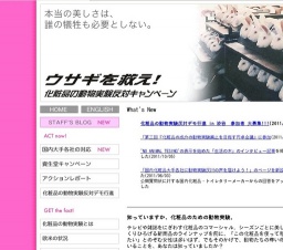 　雨天決行＜化粧品の動物実験反対デモ行進 in 渋谷2012＞