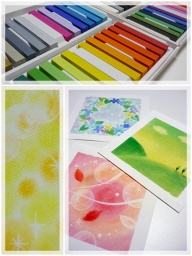 大人サークル【パステルアート】《クリスマスツリーを描こう》