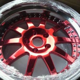 アルミホイール、センターハブ、センターボア拡大加工