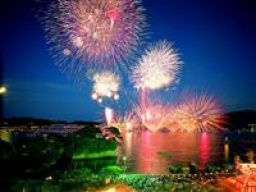 松島灯籠流し花火大会