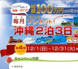 総額100万円の沖縄旅行