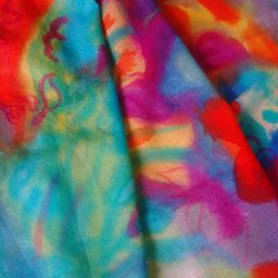 C.A.P.染めワークショップ「ながーい布を絵を描くみたいに染めてみよう！」