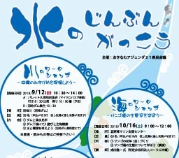 水のじんぶんがっこう　水のワークショップ －おいしい水を考えよう－