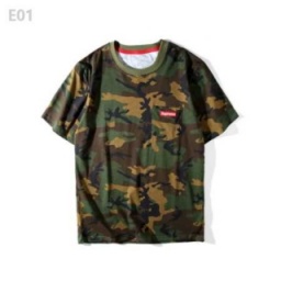 人気セール SUPREME シュプリーム tシャツ 17ss メンズ 迷彩柄 コットン クルーネック スモール...