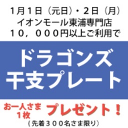 1/2 ドラゴンズ干支プレート（絵皿）プレゼント！