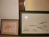 長府毛利邸　「お魚たちも衣替え ～カラー魚拓展～」