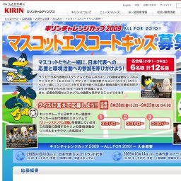 キリンホールディングス_KIRIN LOVES SOCCER_マスコットエスコートキッズ募集!!