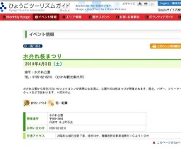 水分れ桜まつり