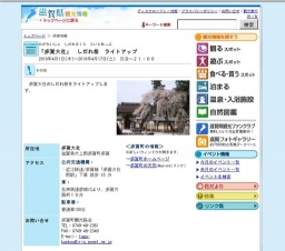 「多賀大社」 しだれ桜 ライトアップ