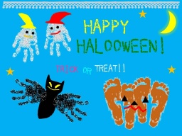 【千葉・あびこショッピングプラザ】ハロウィンパーティ☆手形・足形ぺったんハロウィンおばけを...