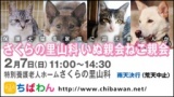 保護犬・保護猫を家族に迎える譲渡会「ちばわん　さくらの里山科いぬ親会・ねこ親会」