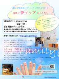 　～親子で夢を語り合い、そして叶えていく～ 　　家族で「夢マップ」をつくろう！