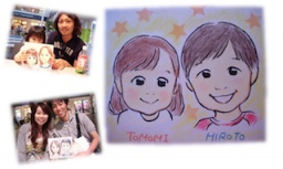 家族と一緒にホワイトデー似顔絵を描いてもらおう！ | ハウスクエア横浜