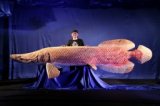 世界の巨大淡水魚木彫展