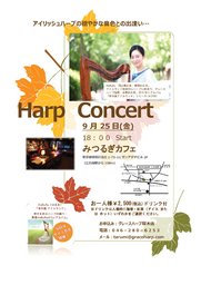 HarpConcert in みつるぎカフェ