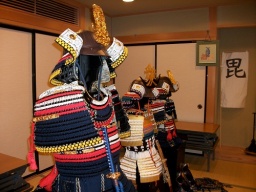 体験コーナー「謙信・兼続に変身！」新潟県立歴史博物館