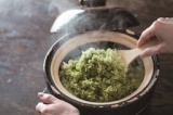 おふろcafe bijinyu　おいしい日本茶研究所 土鍋で炊く緑茶飯