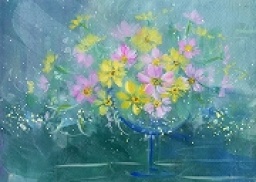～第三日曜は心を彩る日～『花を描く水彩画教室』
